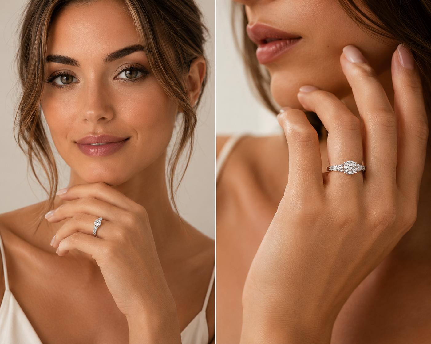 The Lumina Grandeur Solitaire – 3ct Statement Moissanite Ring in Platinum-Plated S925 Silver