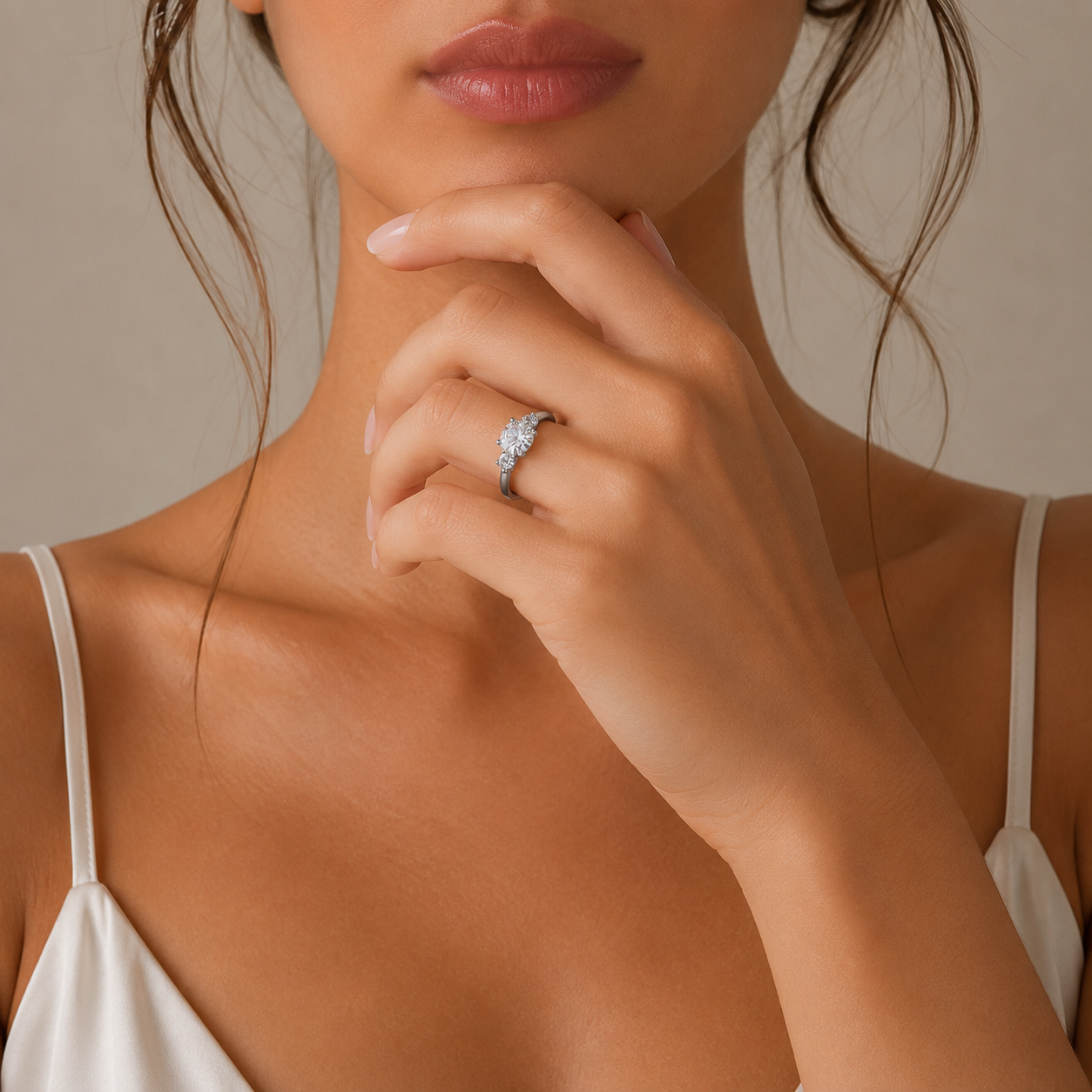 The Starlight Eternal Ring – Luxury 2-Carat Moissanite Solitaire in Gold-Plated S925 Silver