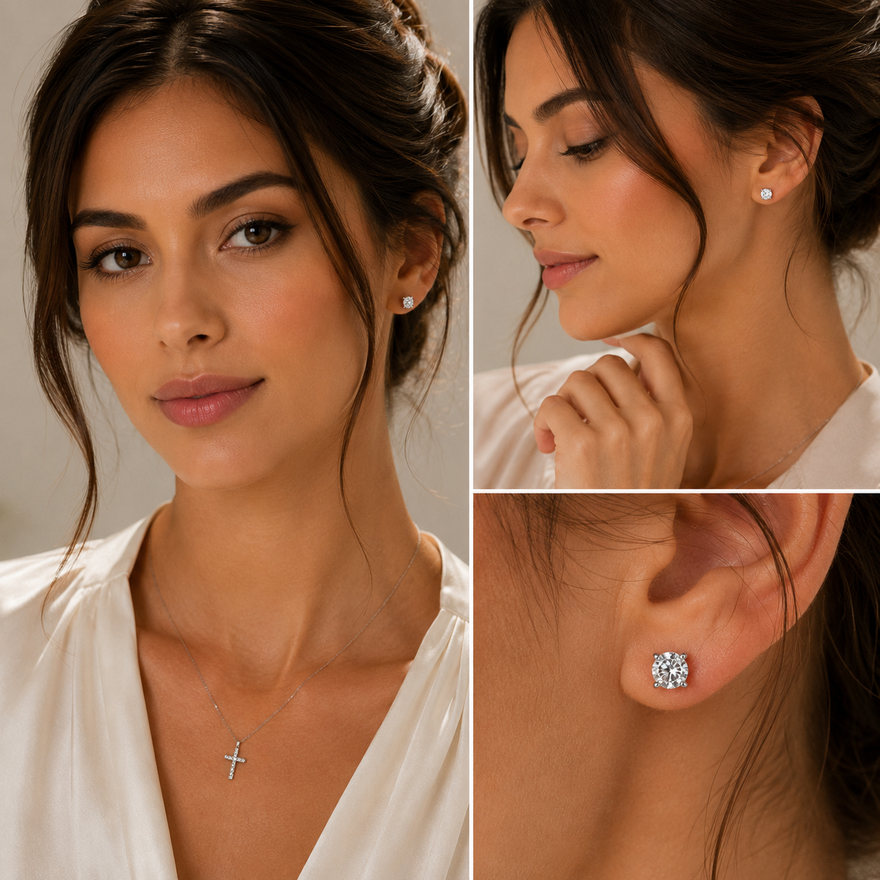 The Time Imprint Radiant Studs – Luxury 0.5-Carat Moissanite Earrings in Platinum-Plated S925 Silver