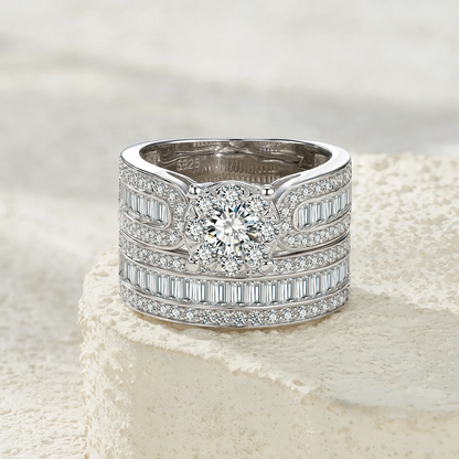 The Lumina Blush Solitaire – 0.5ct Elegant Morganite Ring in Platinum-Plated S925 Silver