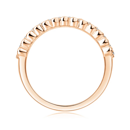 The Lumina Poetry Set – Moissanite Wedding Rings in Two-Tone Gold-Plated S925 Silver