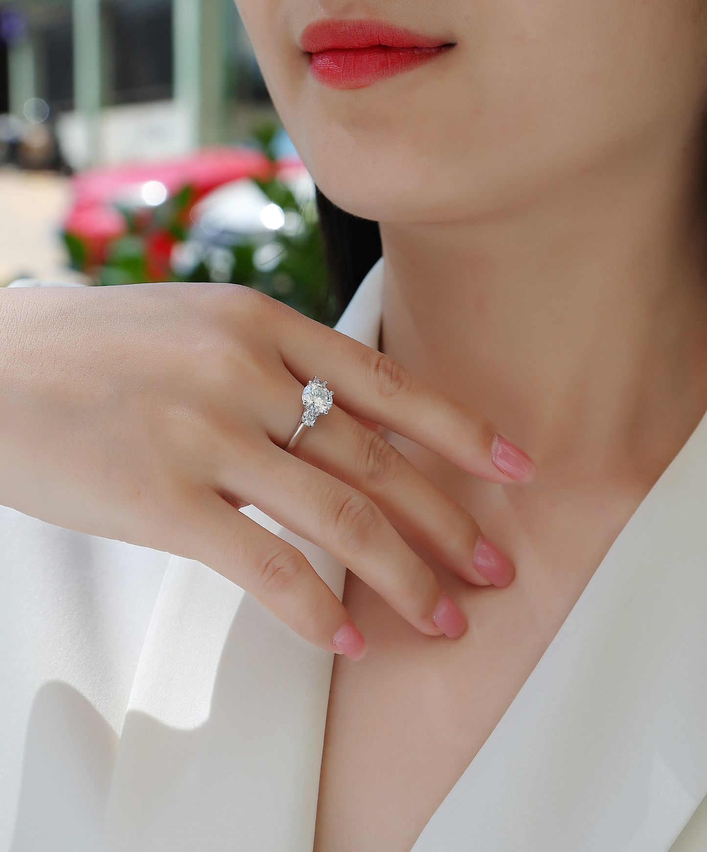The Starlight Eternal Ring – Luxury 2-Carat Moissanite Solitaire in Gold-Plated S925 Silver