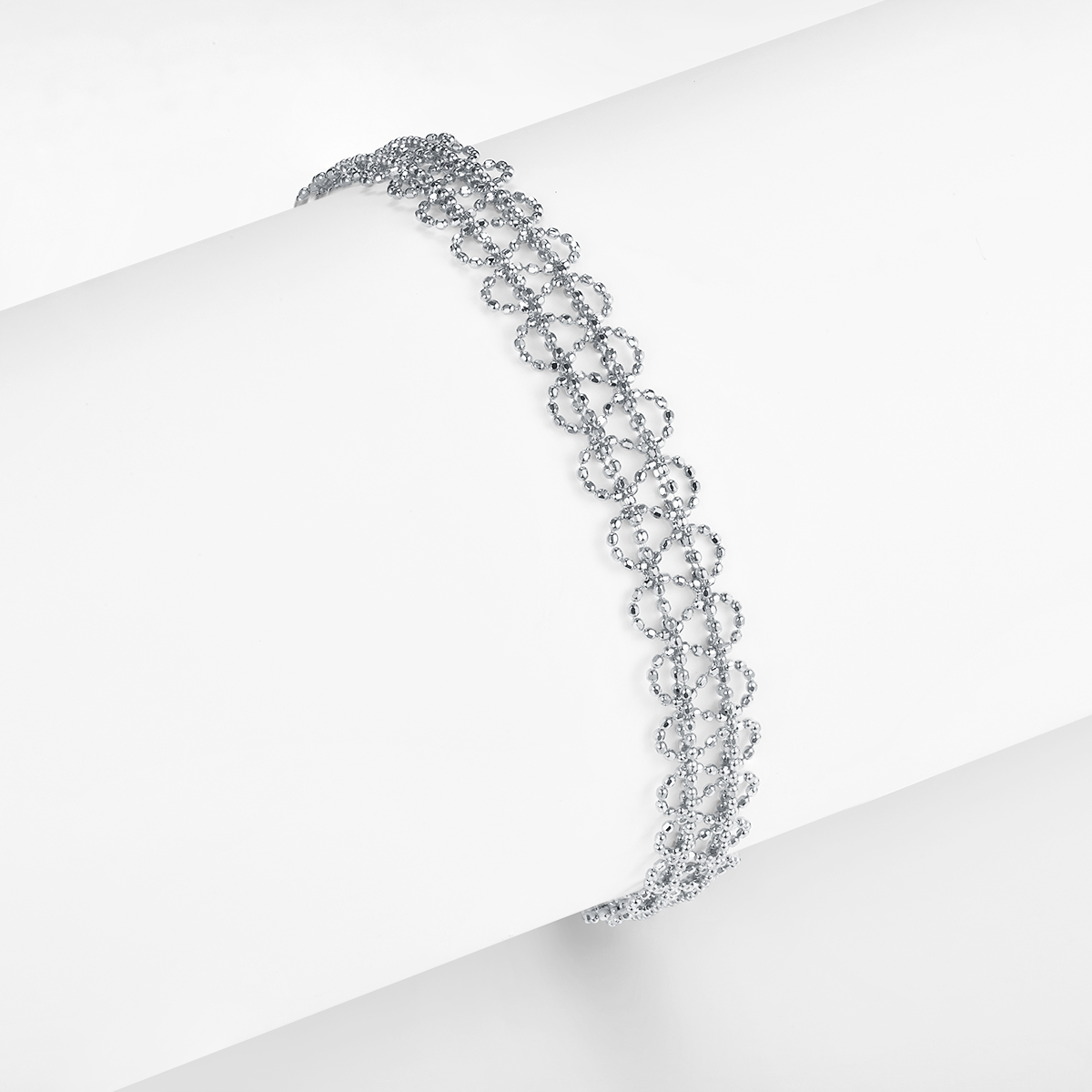 The Infinite Circle Bracelet – Luxury S925 Sterling Silver Textured Link Chain
