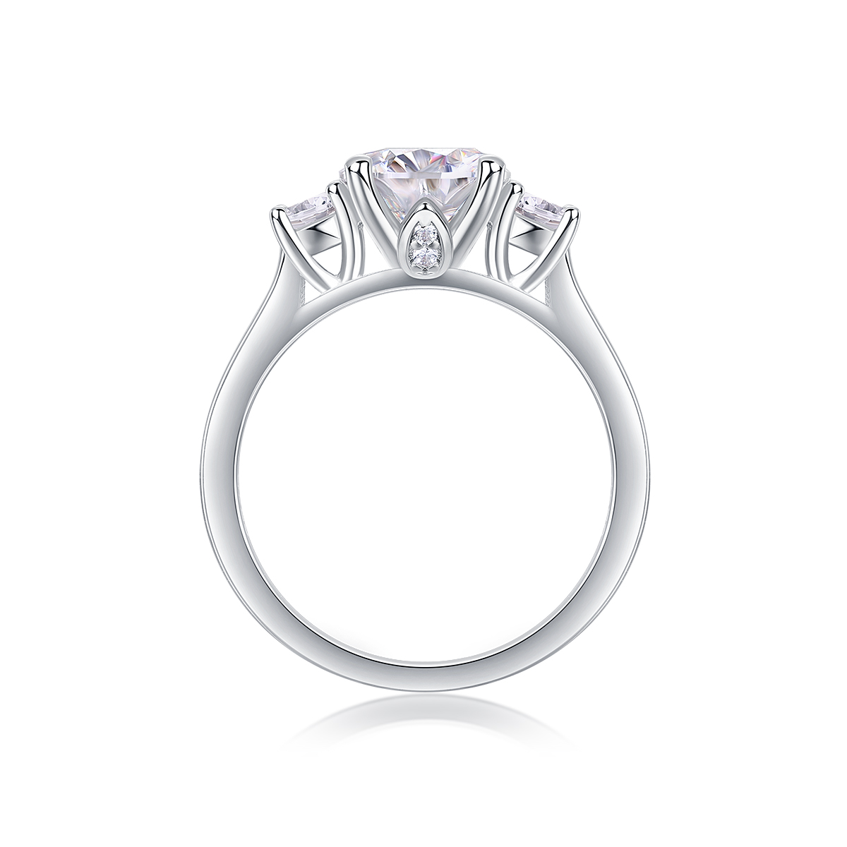 The Starlight Eternal Ring – Luxury 2-Carat Moissanite Solitaire in Gold-Plated S925 Silver