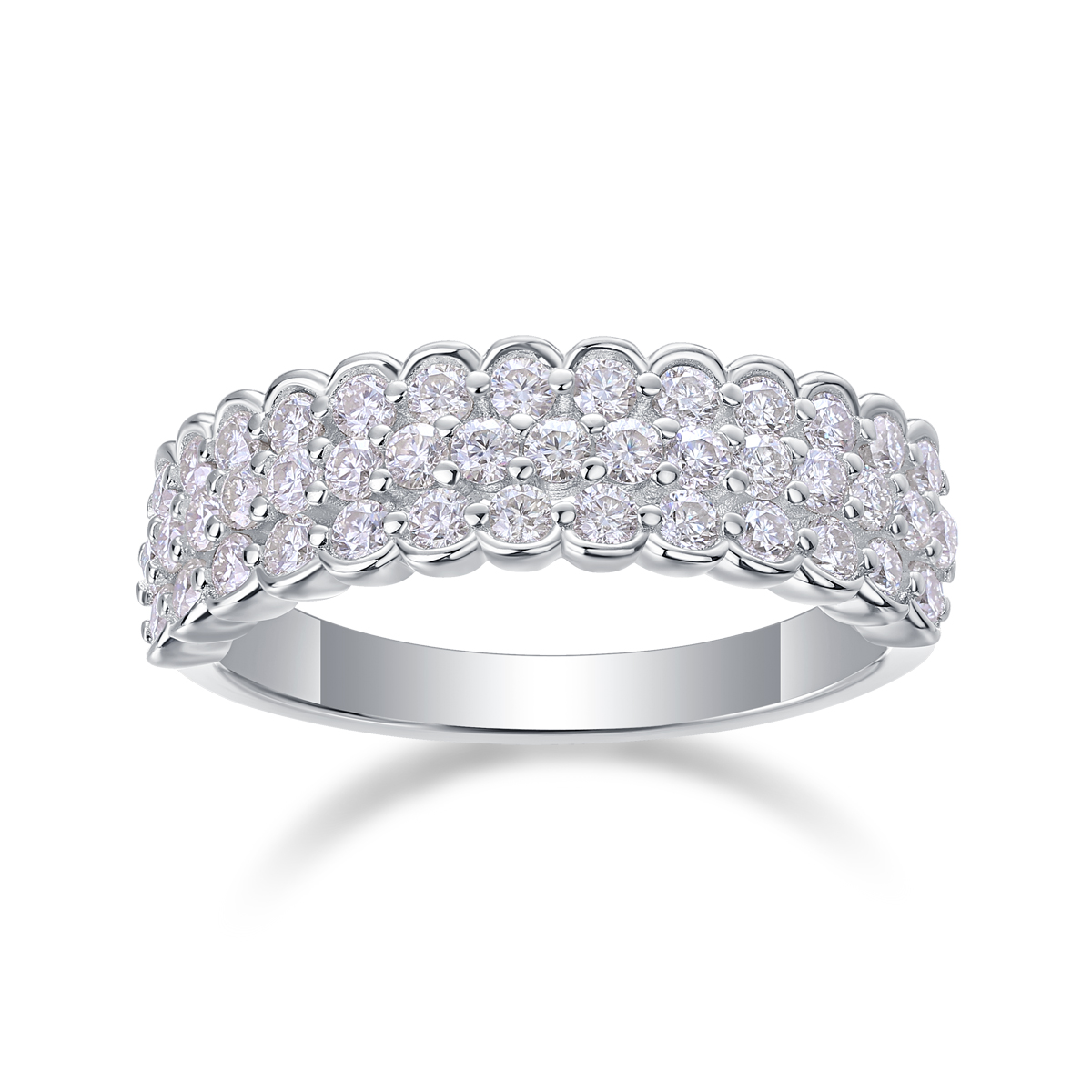 The Lumina Poetry Set – Moissanite Wedding Rings in Two-Tone Gold-Plated S925 Silver