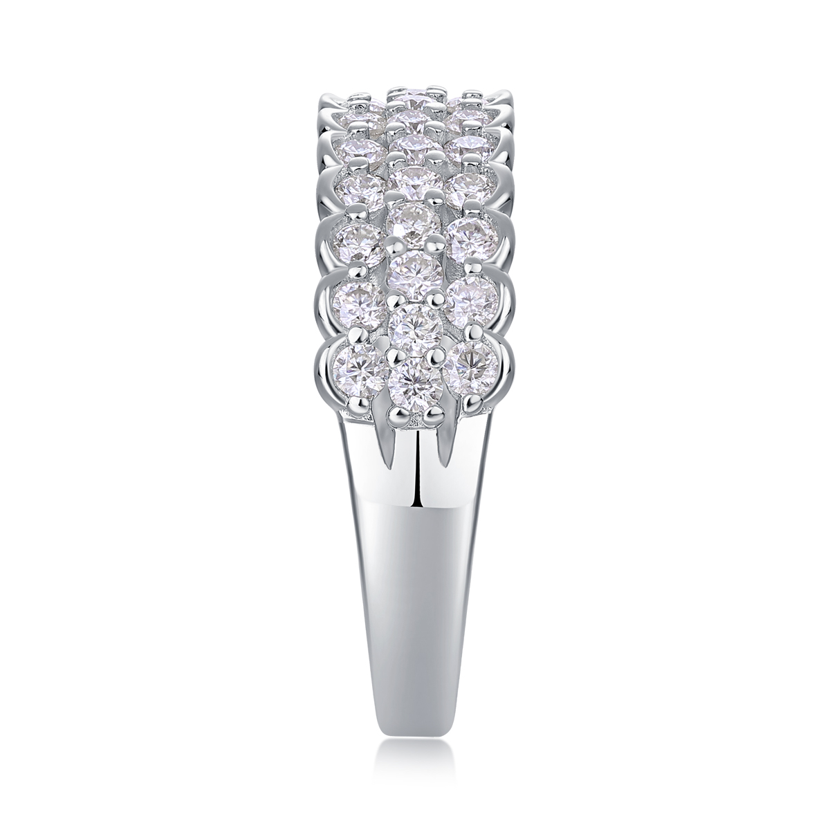 The Lumina Poetry Set – Moissanite Wedding Rings in Two-Tone Gold-Plated S925 Silver