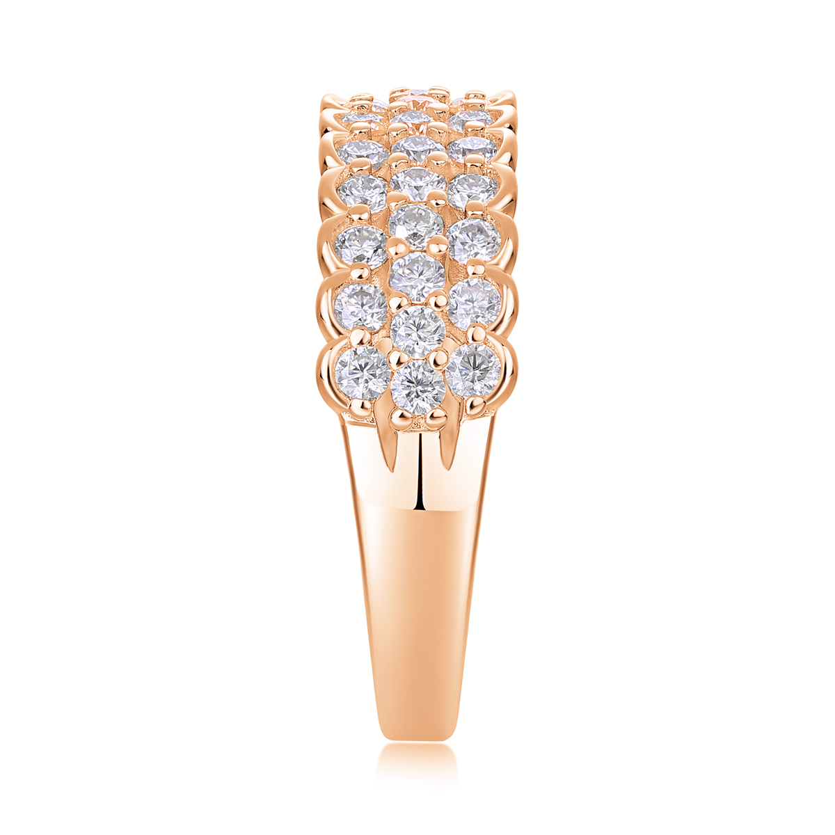 The Lumina Poetry Set – Moissanite Wedding Rings in Two-Tone Gold-Plated S925 Silver